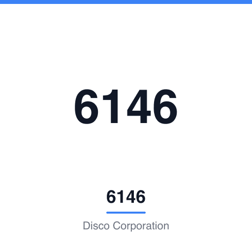 6146 — Disco Corporation