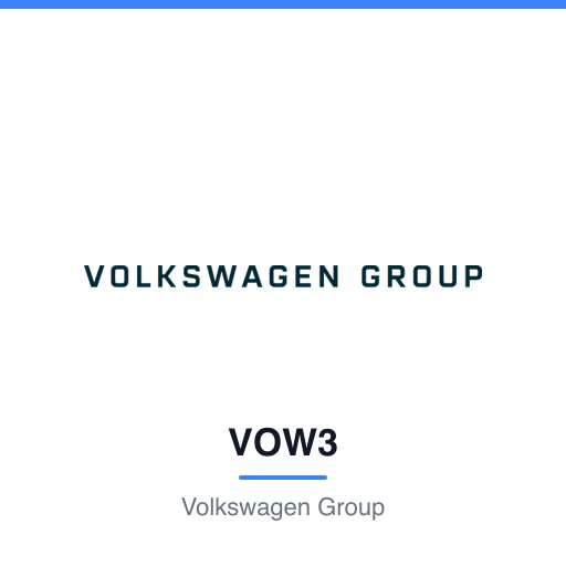 VOW3 — Volkswagen Group